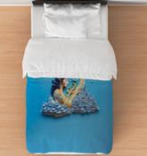 Duvet cover featuring origami garden delight design.